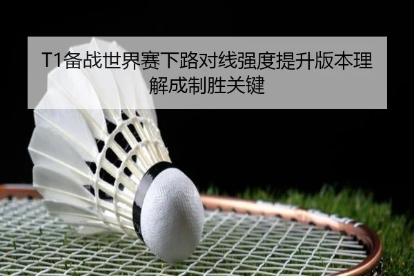 T1备战世界赛下路对线强度提升版本理解成制胜关键